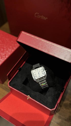 ساعه كارتيه رجالي فضيsize :39mm