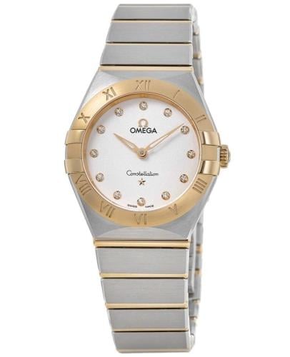 ساعه اوميقا مقاس ٢٨ مكس سيلفر &يالو قولد