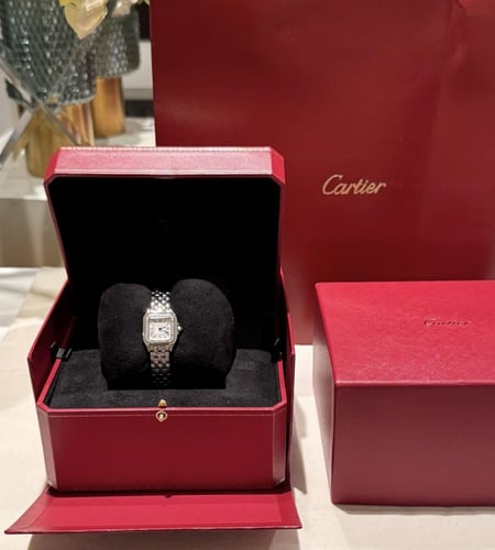 ساعه كارتير سيلفر & زيركون