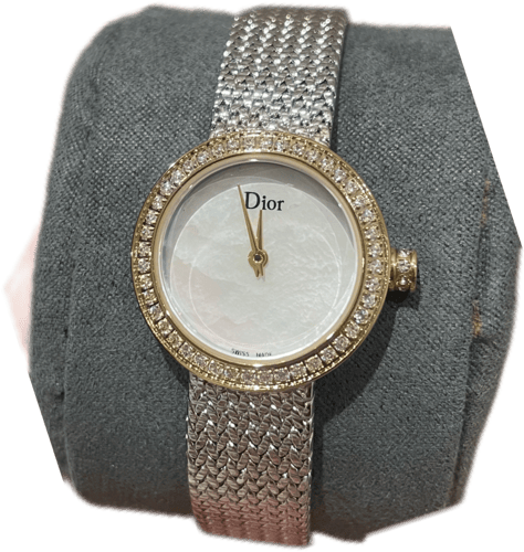 ساعة ديور بفصوص