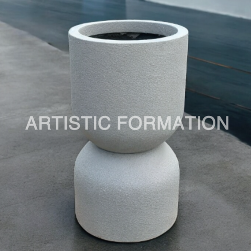 حوض زراعة دائري مع قاعدة