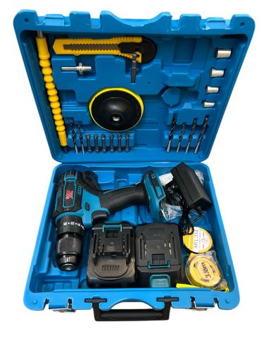 دريل راس حديد مع عدة وتلميع Boss