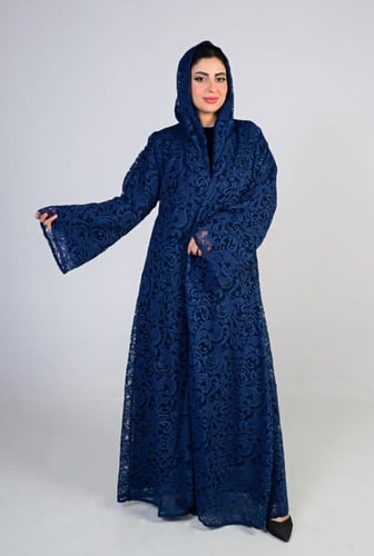 عباية دانتل مبطن قصه كلوش