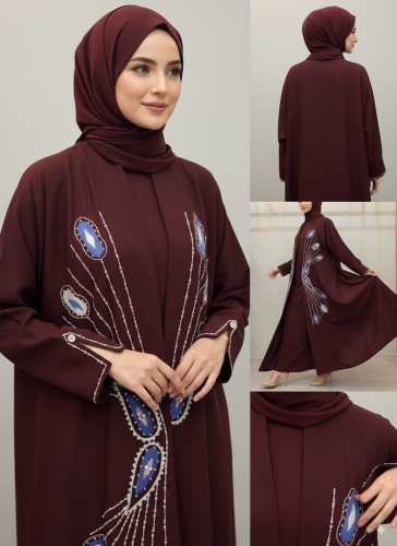 عبايات صيفيه كلوش مع تطريز