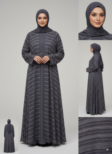 عبايات صيفيه دبل كلوش ساده