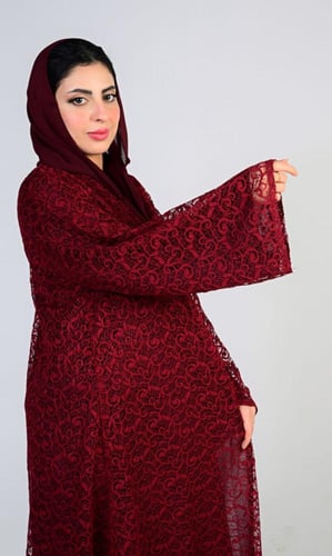 عباية دانتل مبطن قصه كلوش