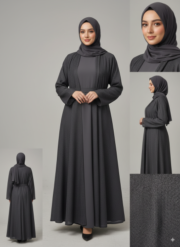 عبايات صيفيه دبل كلوش ساده