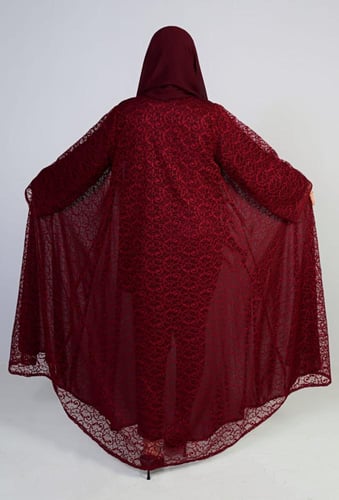 عباية دانتل مبطن قصه كلوش