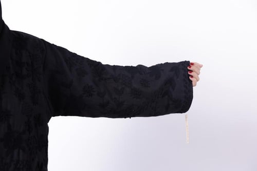 عبايه الاميره قماش لنن هندي وشك يدوي