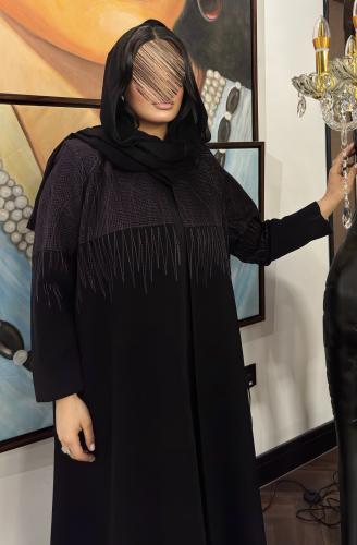 بليزر مهاء بقماش كريب الرياض مع تطريز ملون