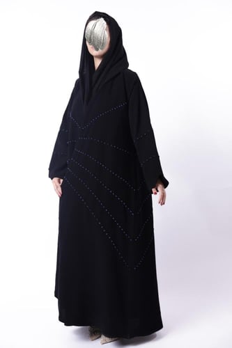 عباية قماش كريب الرياض وشك يدوي