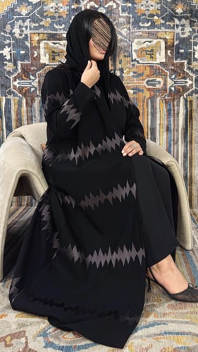 بليزر هبه بقماش اكراني بتطريز كمبيوتر