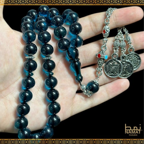 سبحة باكليت تركي 33 خرزة مع شرابة ستانلس ستيل