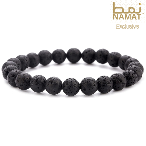الحمم السوداء سوار طبيعي من الأحجار شبه الكريمة لك...