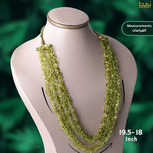 قلادة بيردوت مكونة من 4 خطوط للنساء مع قفل مرن ومص...