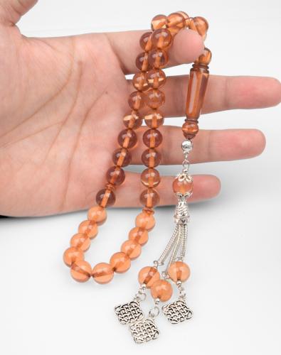 مسبحة صلاة من تراب العنبر، عدد ٣٣ حبة، حصرية