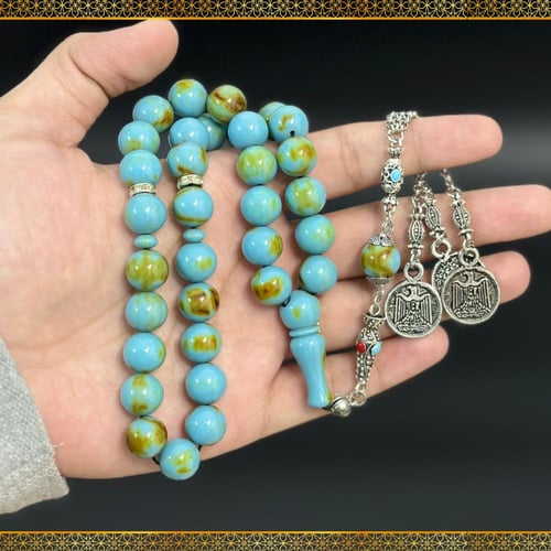 سبحة باكليت تركي 33 خرزة مع شرابة ستانلس ستيل