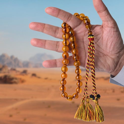 فاتوران 33 حبة باللون الغباري مع شرابة مصنوعة يدوي...