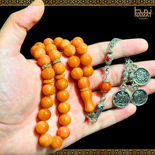 سبحة باكليت تركي 33 خرزة مع شرابة ستانلس ستيل