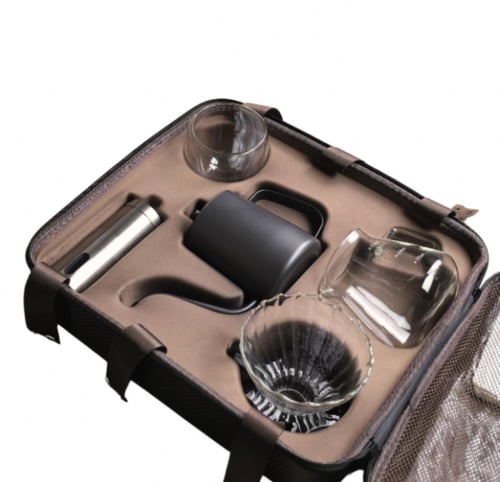 بكج القهوة: عدة القهوة + محصول250 جرام + 5 اكواب +...