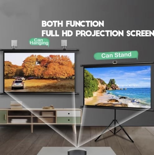 شاشة عرض محمولة 2 في 1 مقاس 84 بوصة مع حامل ثلاثي...