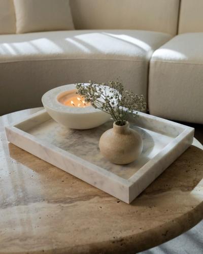 صحن ضيافة من الرخام الطبيعي