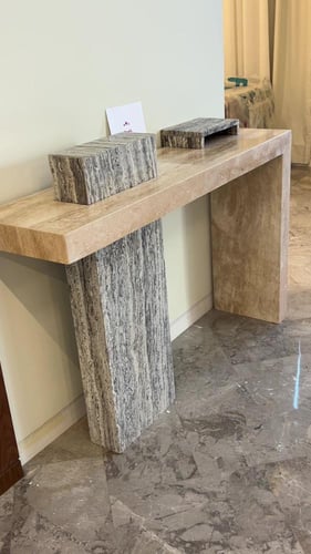 مدخل رخام ترافنتينو بيج + سلفر