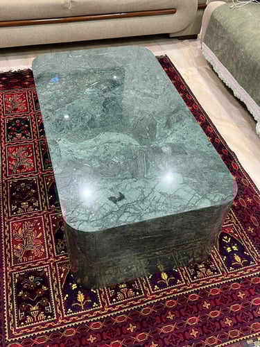 طاولة رخام اخضر هندي