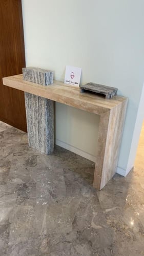 مدخل رخام ترافنتينو بيج + سلفر