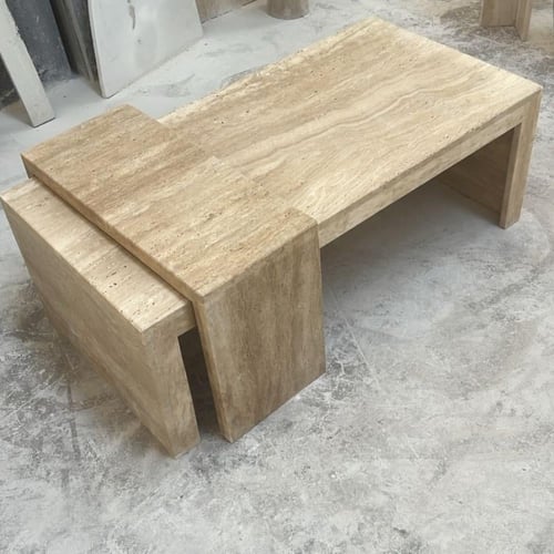 طاولة رخام ترافنتينو