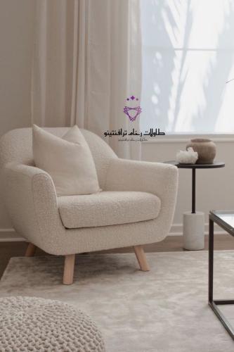 كرسي بوكليه بقواعد خشبية+خداديه