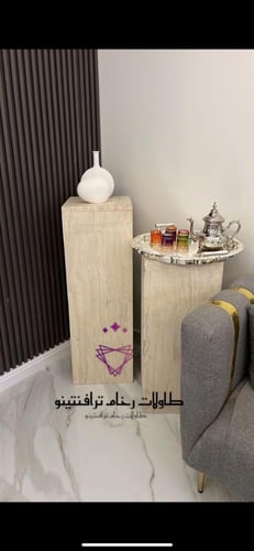 طقم زواية رخام ترافنتينو