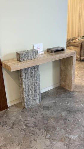 مدخل رخام ترافنتينو بيج + سلفر