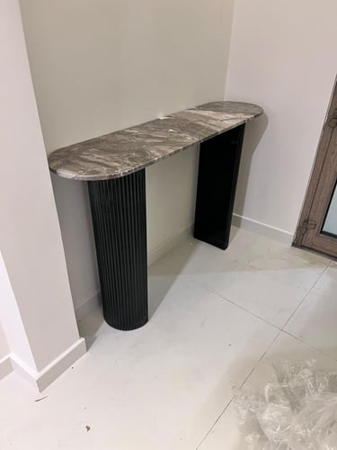 مدخل استقبال رخام وخشب