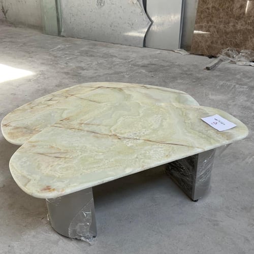 طاولات اونكس بقواعد حديد