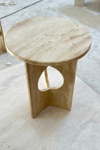 طاولة خدمة رخام ترافنتينو