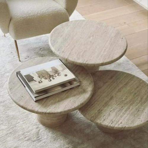 3 طاولات بتصميم دائري