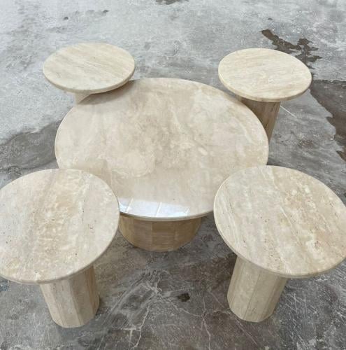 طاولة رخام ترافنتبنو +4 خدمة