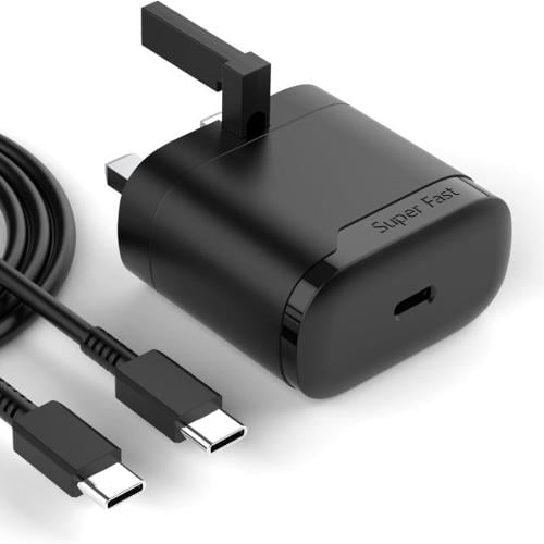 شاحن جداري سريع سامسونج 25واط + كيبل USB-C