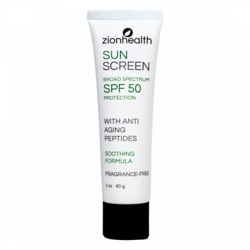 Zion Health Sunscreen Cream with Aloe Vera and Pep...