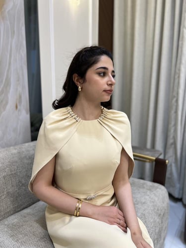 فستان كراميل