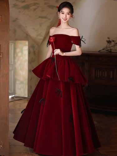 فستان مخمل XC1