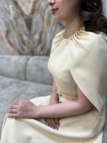 فستان كراميل