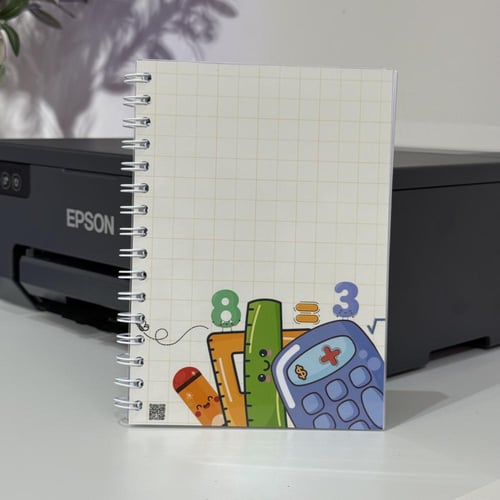 دفتر رياضيات برسومات داخلية