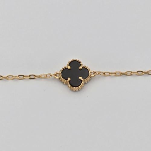 اسواره ذهب عيار 21 ورده وسط موديل 26540 F