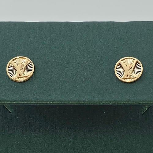 حلق ذهب عيار 18 صغير موديل 31620 F