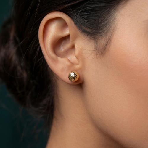 حلق إيطالي ذهب عيار 18 موديل 6923 A