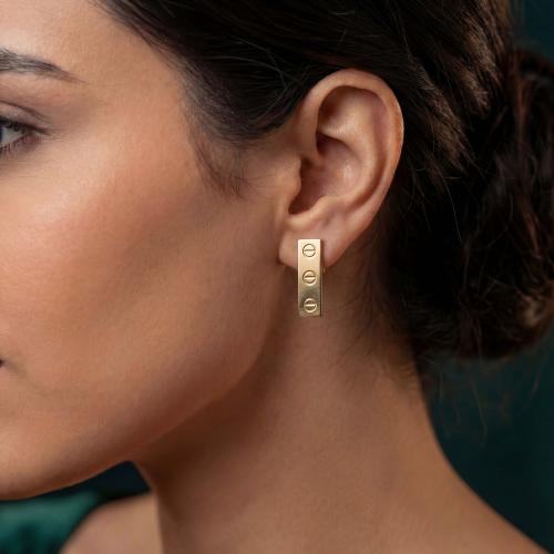 حلق ذهب عيار 18 موديل 32520 F