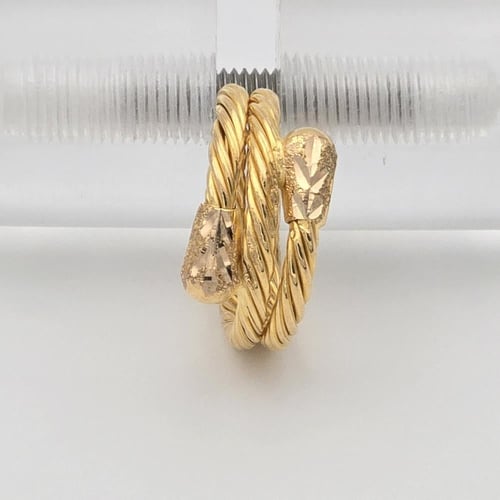 خاتم ذهب عيار 21 موديل 24810 B