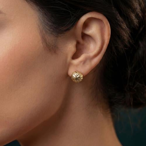 حلق إيطالي ذهب عيار 18 موديل 6823 A